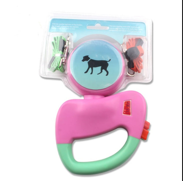 Guinzaglio retrattile doppio per cani