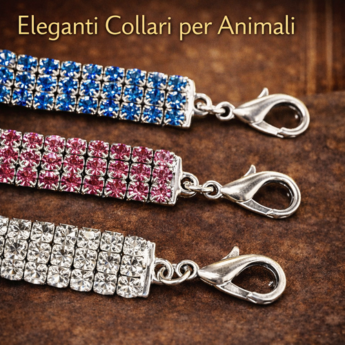 Collare per cani con cristalli