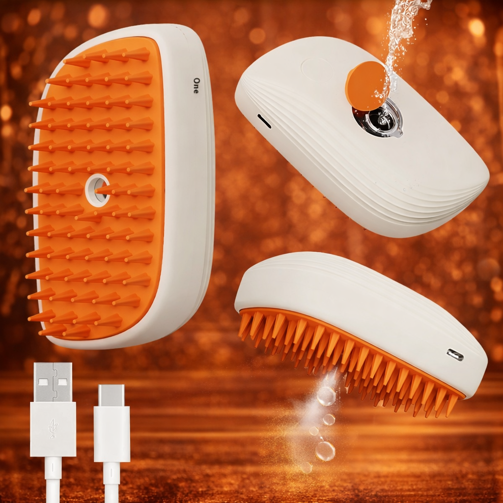 Spazzola a vapore ricaricabile USB per animali